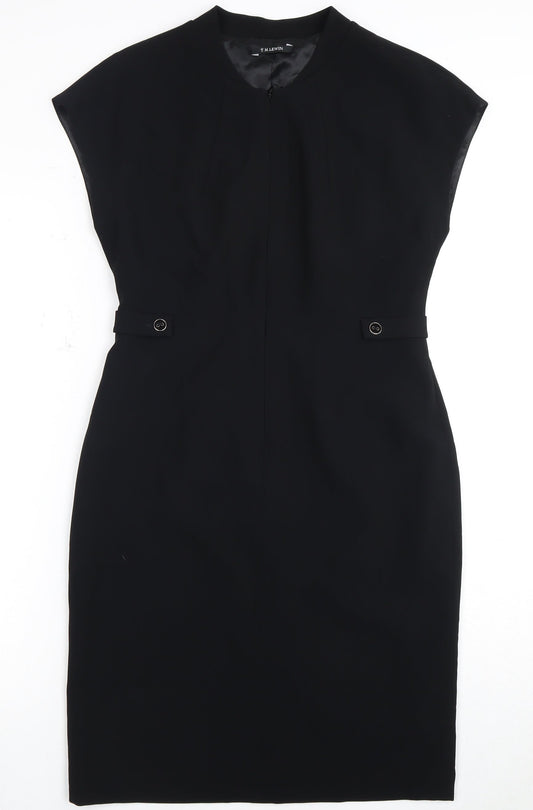 T.M. Lewin Women's Black Sheath Dress Size 10