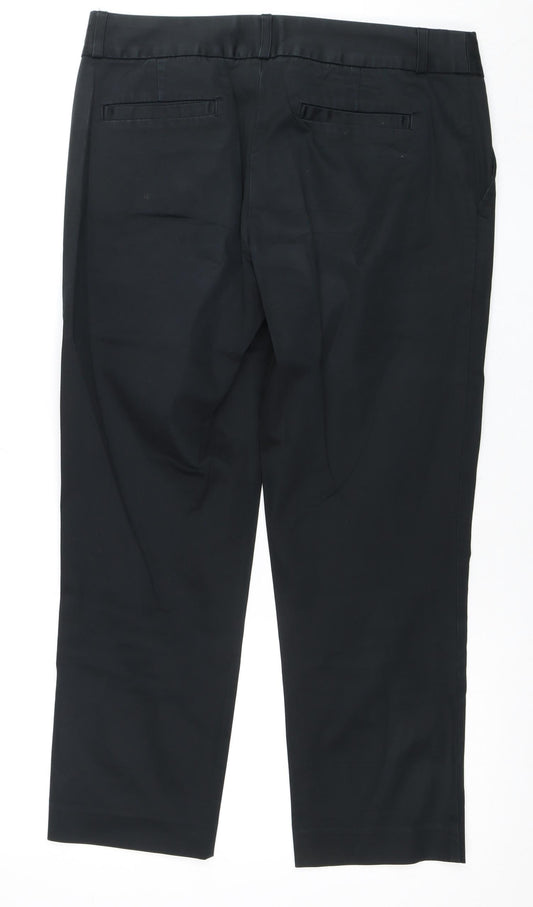 Banana Republic Women Black Stretch Trousers Size 6