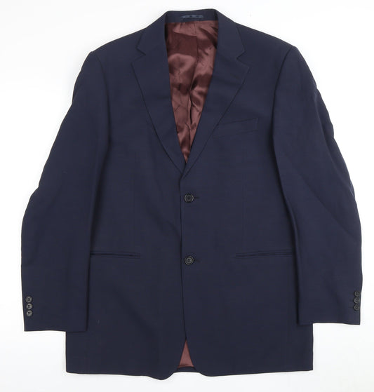 Pierre Cardin Men's Blue Suit Jacket 40R Business Formal