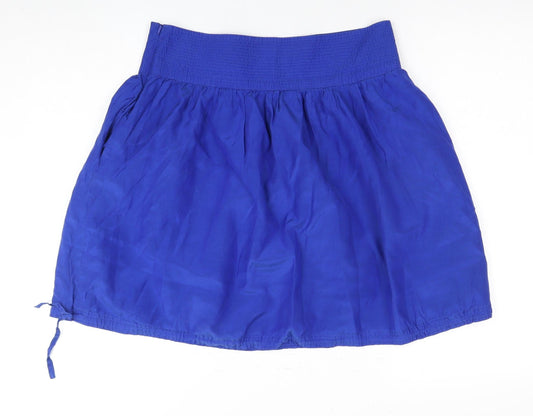 DKNY Jeans Women's Blue Silk Cotton Skirt Size 8