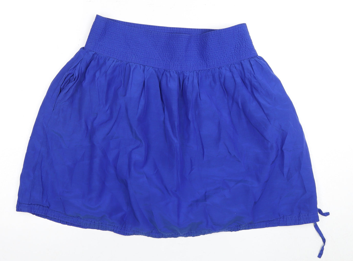 DKNY Jeans Women's Blue Silk Cotton Skirt Size 8