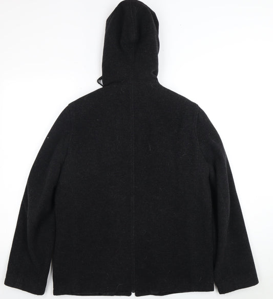 Laura Ashley Women's Black Hooded Jacket M