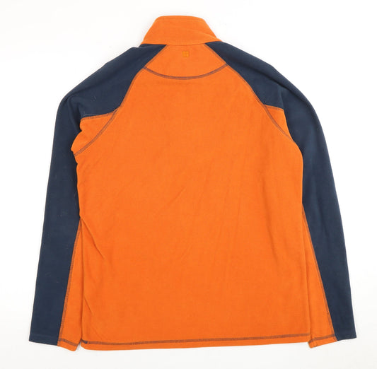 Mountain Warehouse Men's S Orange Fleece Pullover Sweatshirt