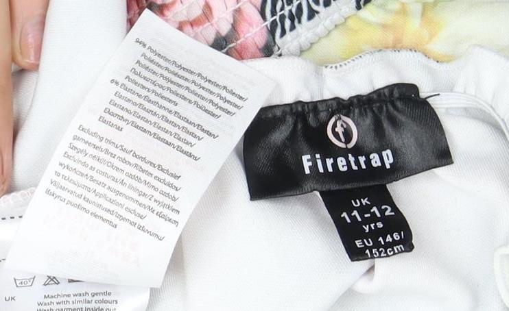 Firetrap Girls Floral Check Off-Shoulder Top 11-12 Years