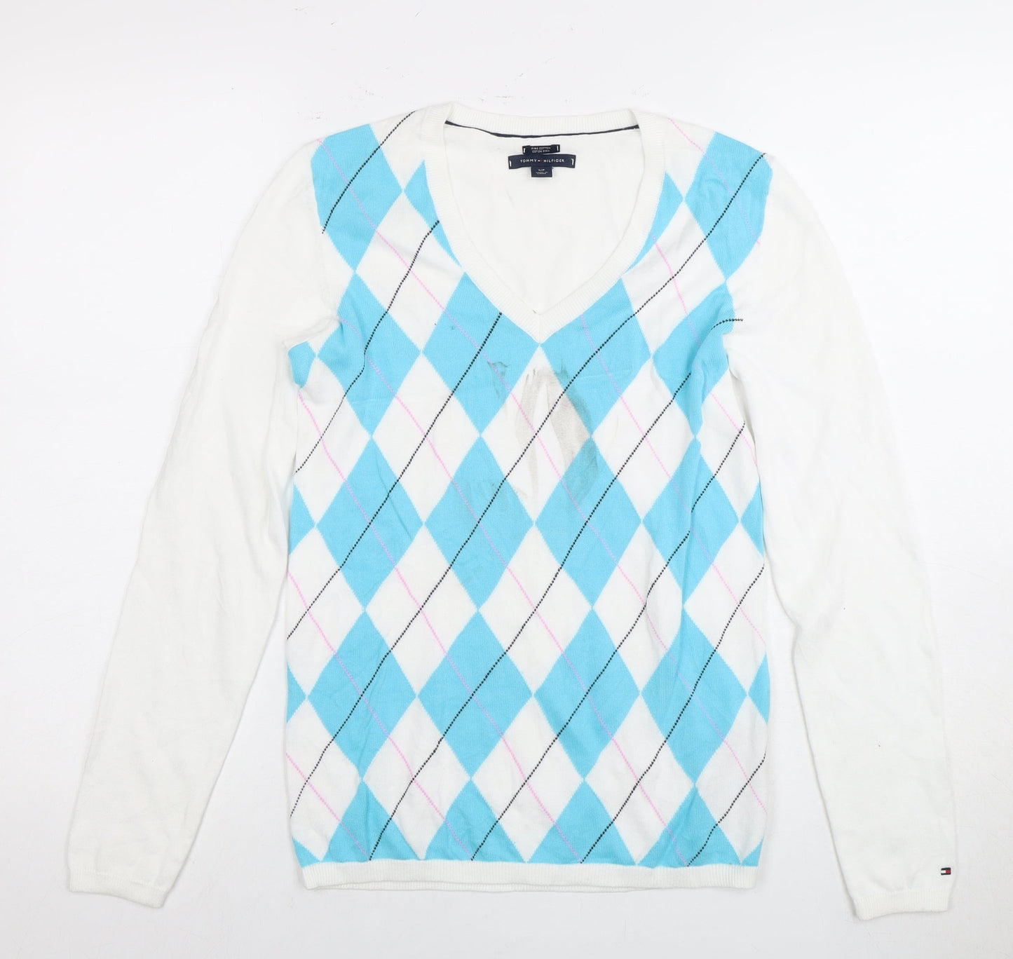Tommy Hilfiger Women's Argyle Pullover Jumper S