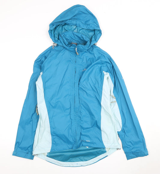 Trespass Women's Blue Mid-Length Rain Jacket M