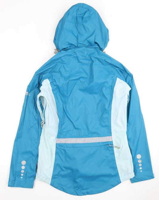 Trespass Women's Blue Mid-Length Rain Jacket M