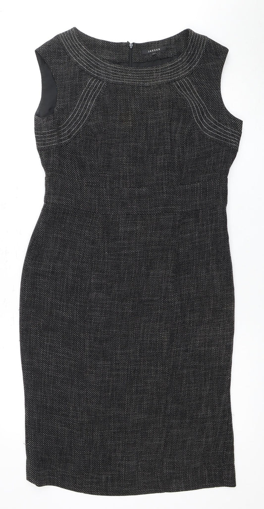 Jaeger Women's Black Dress Size 12, Zip Closure