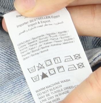 Jack & Jones Men's Light Blue Denim Shorts S, Casual Fit