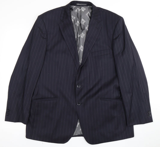 Pierre Cardin Men's Blue Striped Blazer, 42S