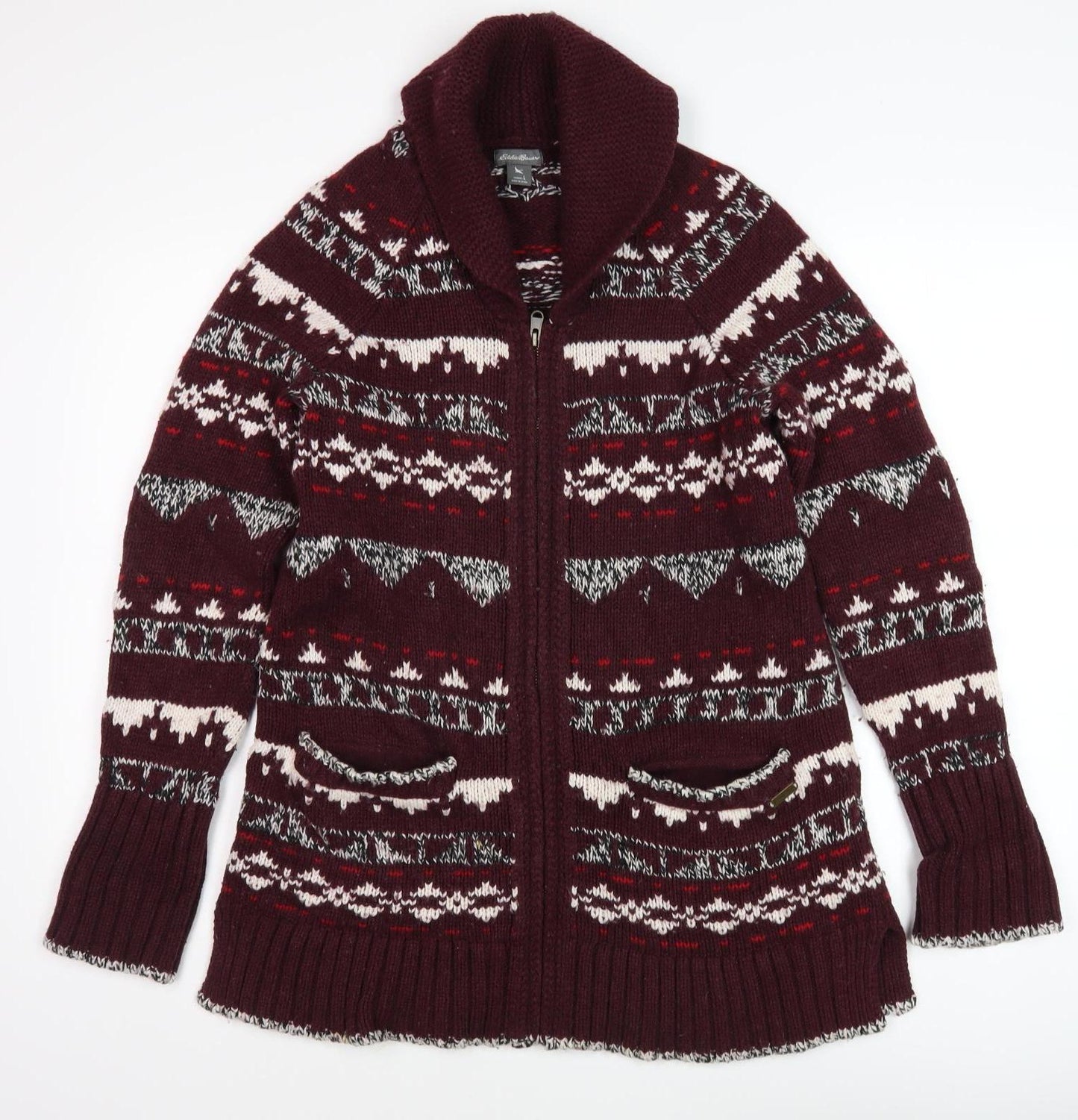 Eddie Bauer Women's Multicoloured L Cardigan