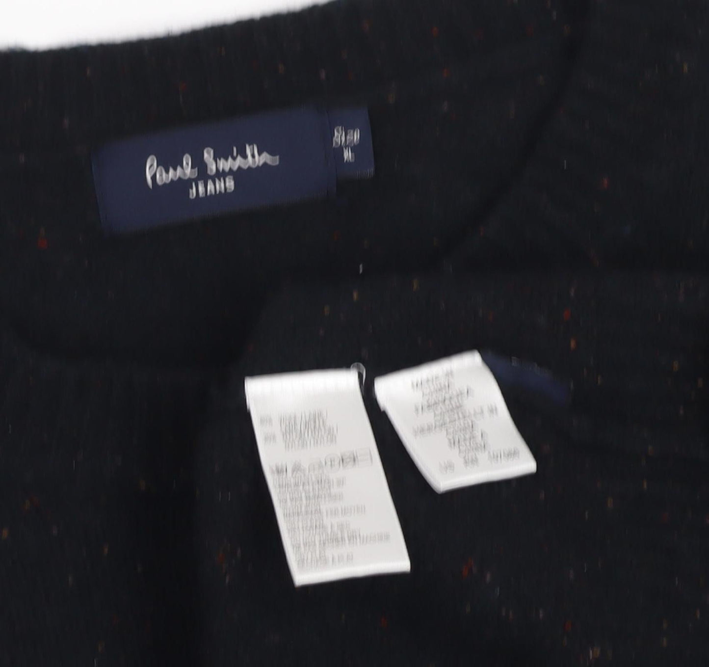 Paul Smith Men's Black Wool Pullover Jumper, M, Casual
