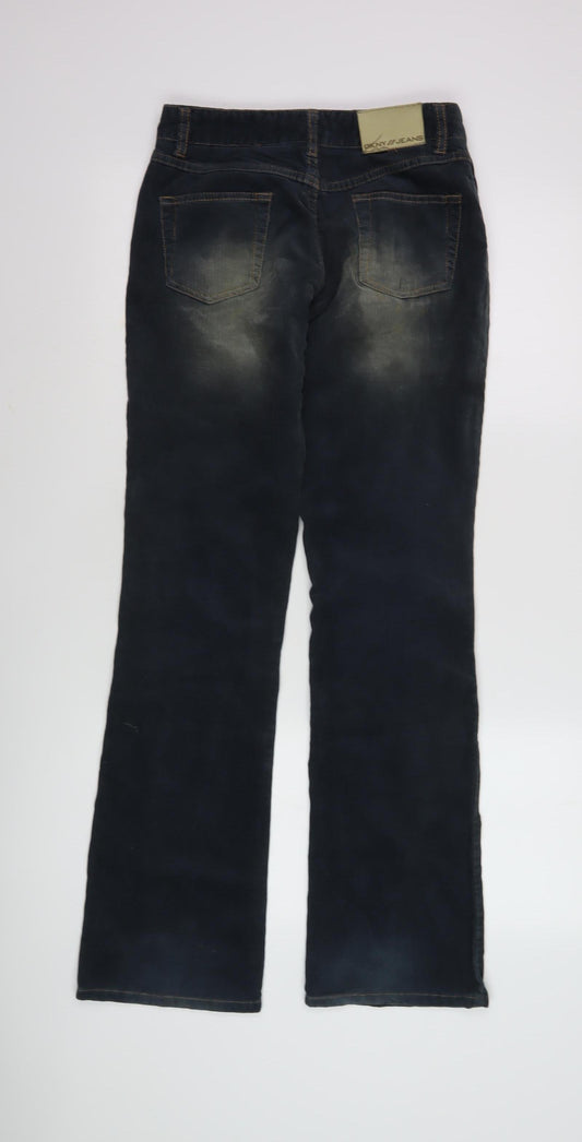 DKNY Men's Black Cropped Corduroy Trousers, Size 26