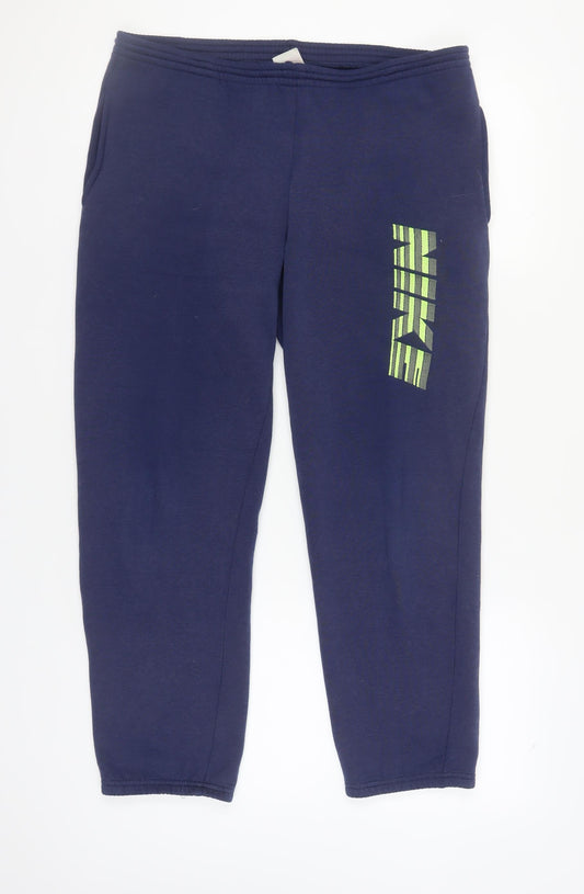 Nike Men's Blue Jogger Trousers Size S