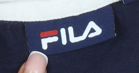 FILA Men's Multicoloured Cotton Polo Shirt M