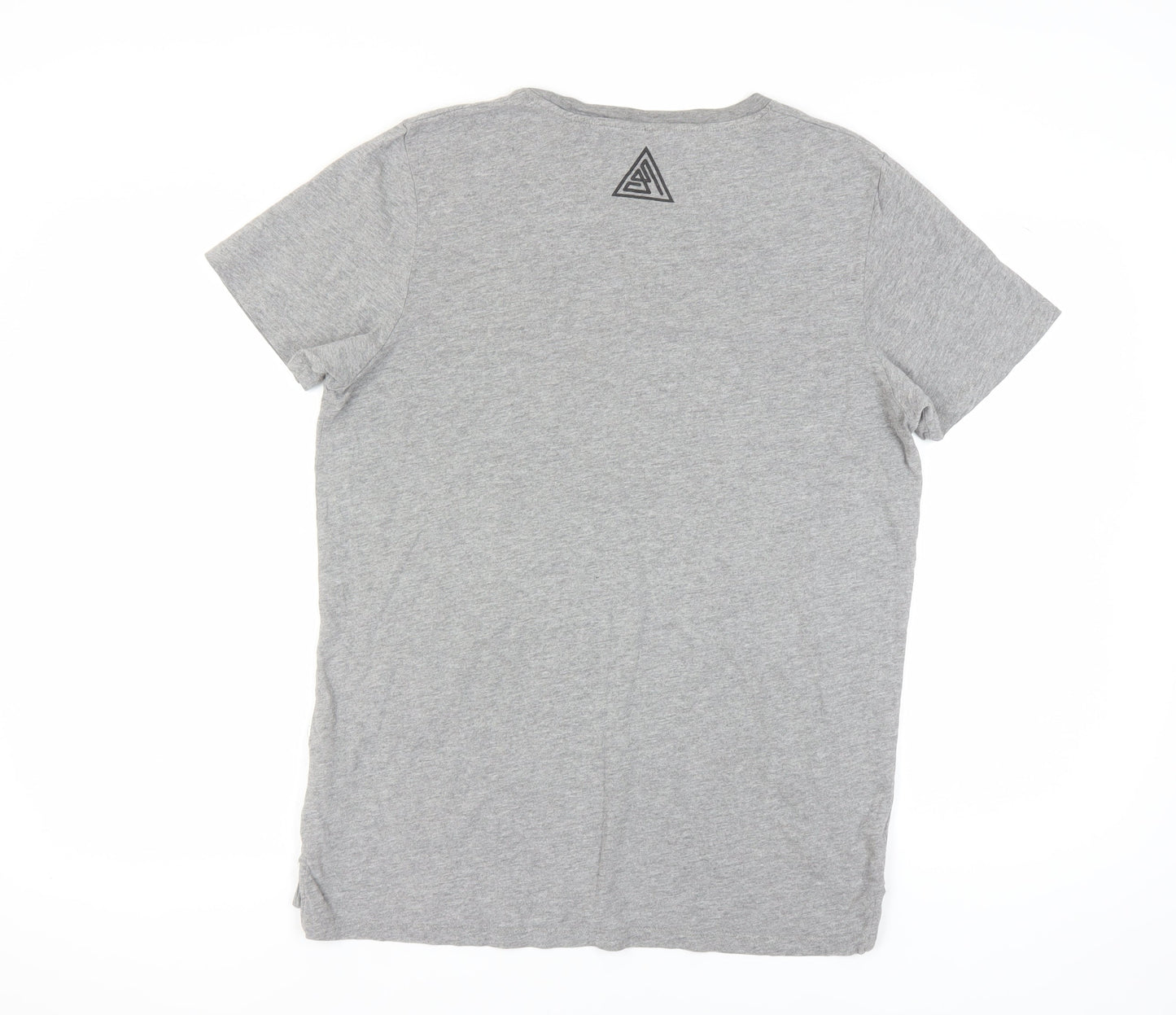 Jack & Jones Men's Grey M Crew Neck T-Shirt
