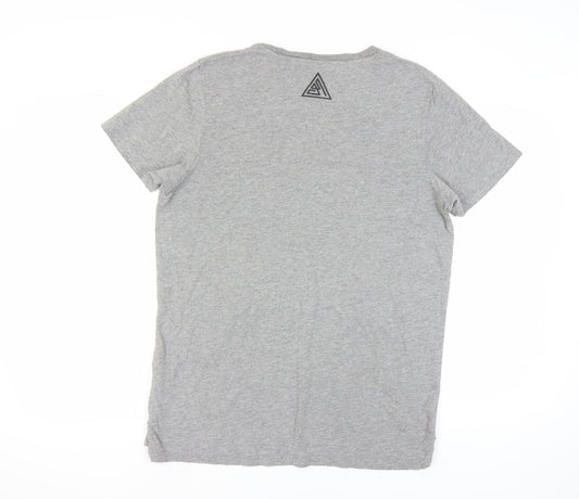 Jack & Jones Men's Grey M Crew Neck T-Shirt