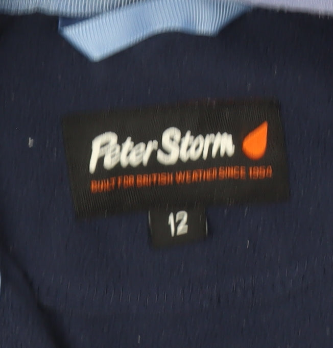 Peter Storm Women's Blue Fleece Jacket Size 12