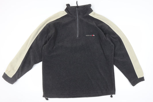 Trespass Men's Black Fleece Sweatshirt L High Neck