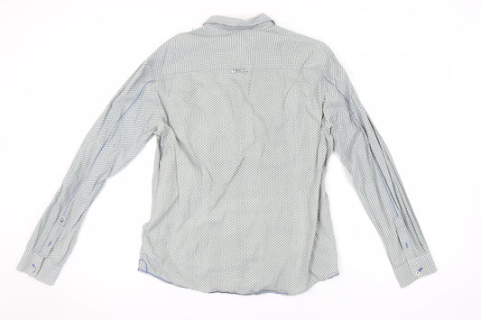 Firetrap Men's Grey Geometric Long Sleeve Shirt XL