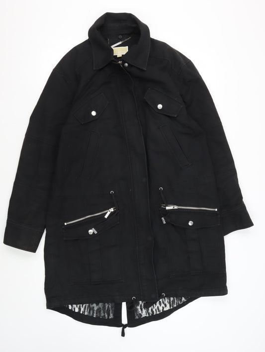 Michael Kors Women's Black Mid-Length Jacket M