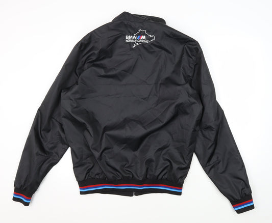 Racing Line Men's Black Bomber Jacket - Size L