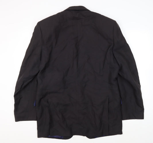 Daniel Hechter Men's Black Blazer 42 Regular Business Formal