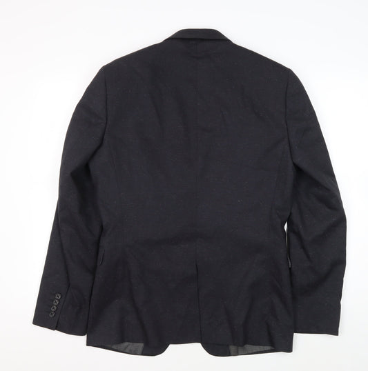 Next Men's Black Slim Fit Blazer Jacket 38R
