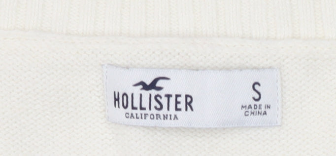 Hollister Women's White Vest Jumper S Casual