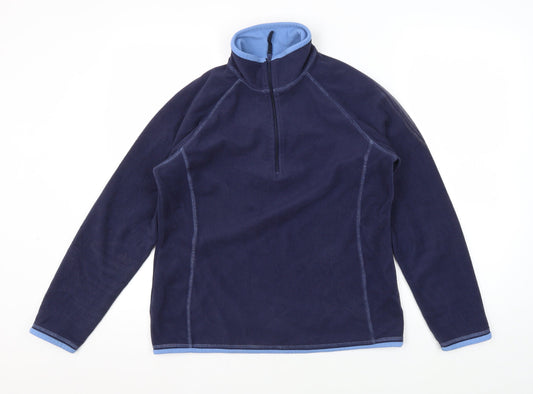 Mountain Warehouse Women's Blue Pullover Fleece Sweatshirt Size 12
