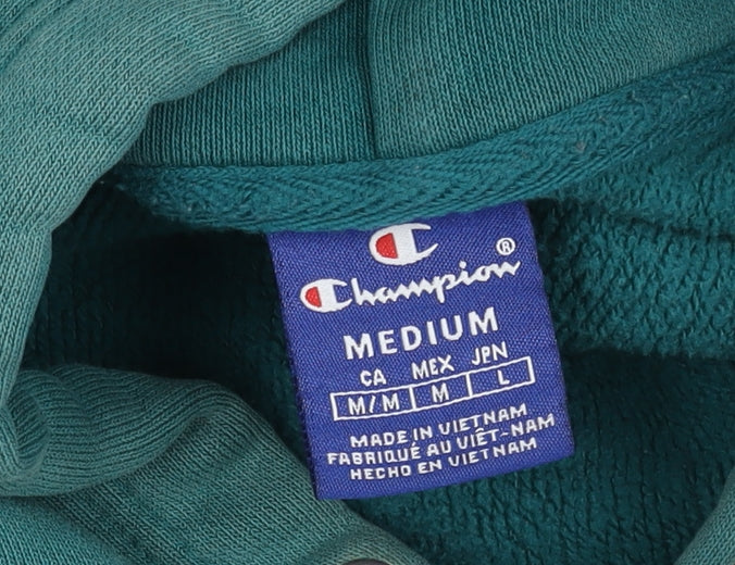 Champion Men's Green Medium Pullover Hoodie