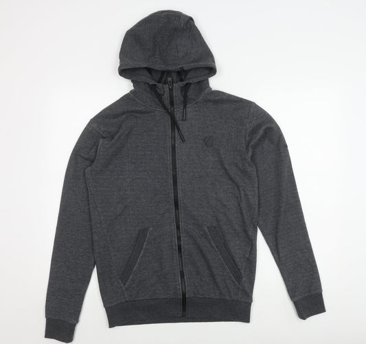 Mens UK XS Regular Dare 2B Grey Full Zip Hoodie