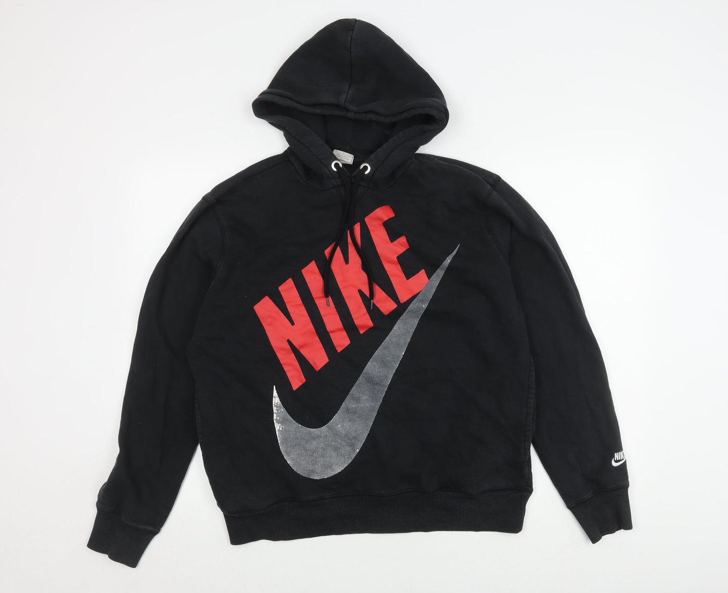 Nike Men’s Black Pullover Hoodie M with Logo