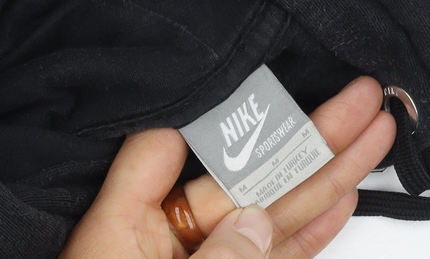 Nike Men’s Black Pullover Hoodie M with Logo