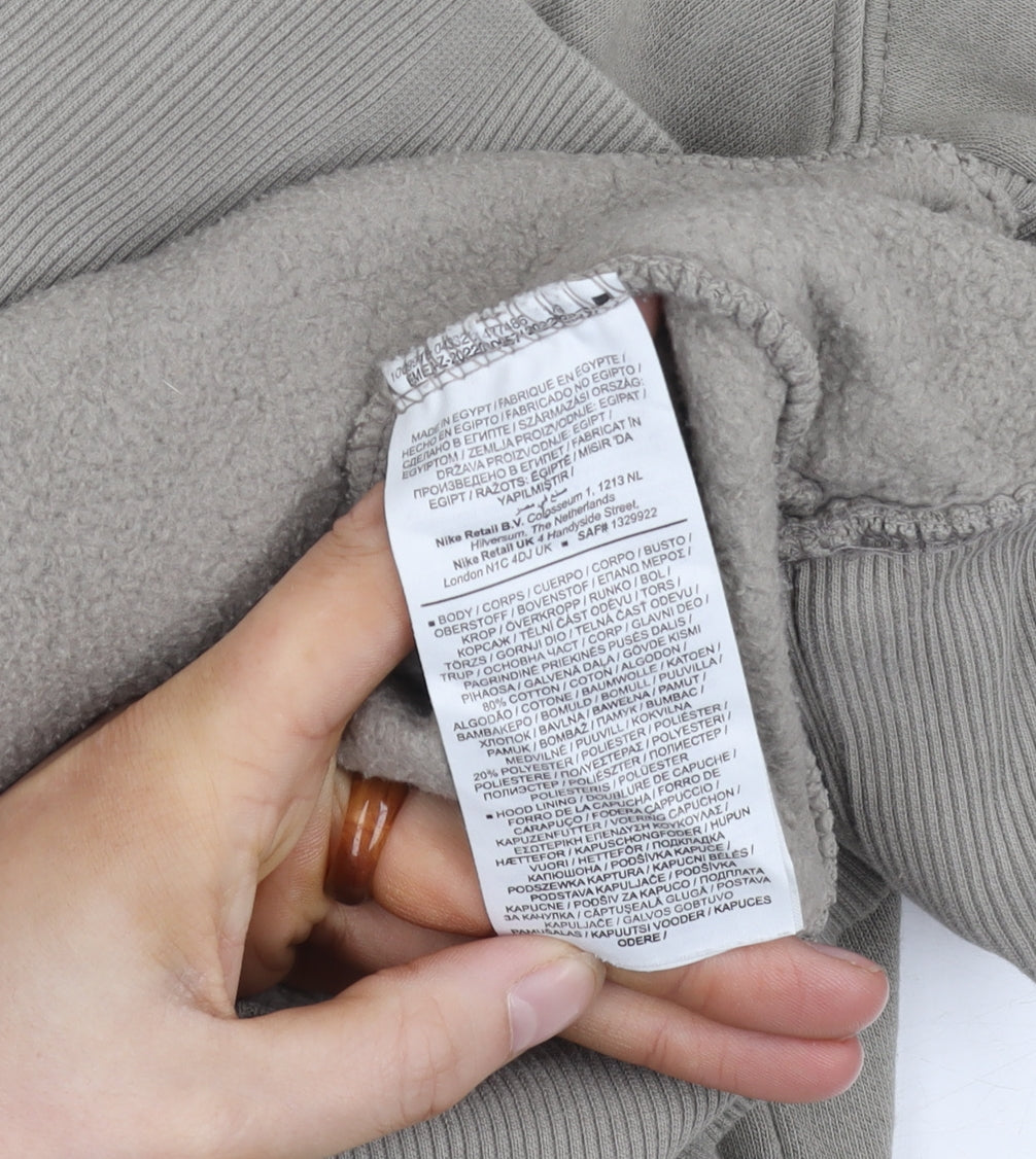 Nike Men's Beige Pullover Hoodie M Hooded