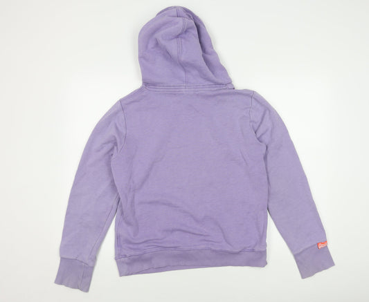 Superdry Women's Purple Pullover Hoodie L