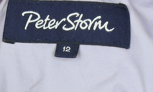 Peter Storm Women's Blue Size 12 Rain Coat Jacket