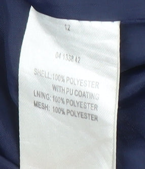 Peter Storm Women's Blue Size 12 Rain Coat Jacket
