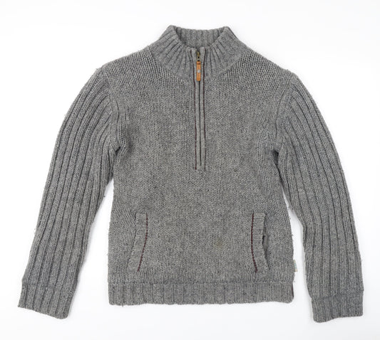 Fat Face Grey Wool Blend Pullover - Men's S
