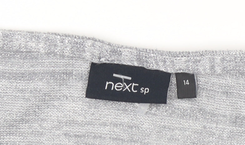 Next Women's Grey 3/4 Sleeve Top Size 14