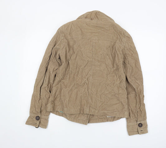 White Stuff Women's Beige Embroidered Corduroy Jacket Size 12