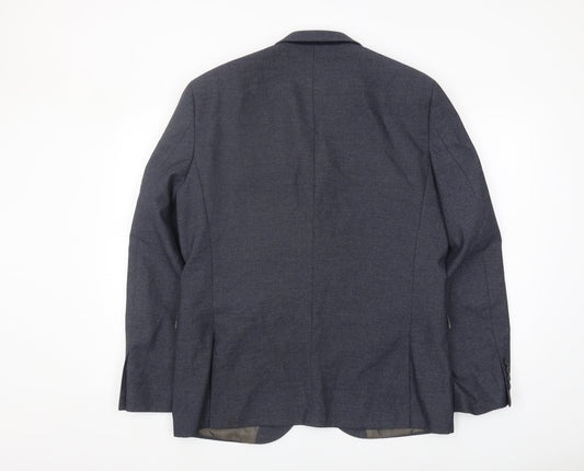 Next Men's Blue Blazer, 42R, Classic Formal Jacket