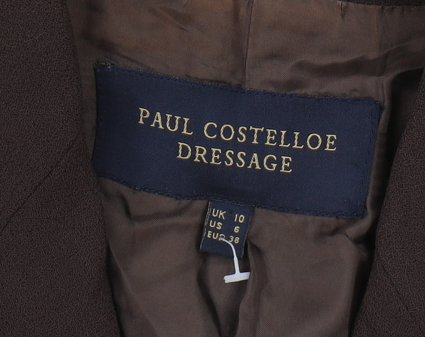 Paul Costelloe Women’s Brown Wool Coat Size 10