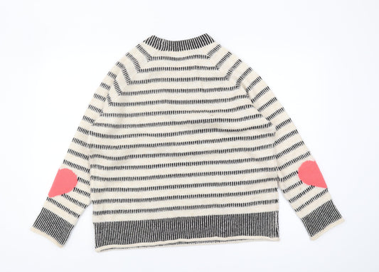 White Stuff Women's Striped Pullover Jumper Size 10