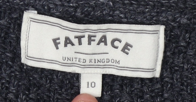 FatFace Women's Blue Cardigan Size 10 Chunky Knit
