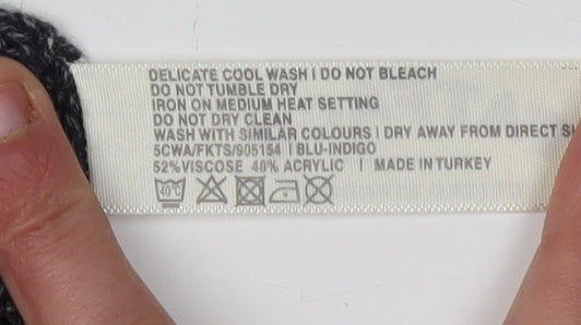 FatFace Women's Blue Cardigan Size 10 Chunky Knit