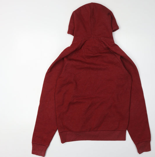 Jack Wills Men's Red Hoodie XS Pullover Logo