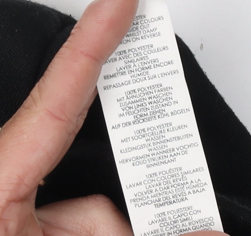 Disney Women's Black Donald Duck Sweatshirt Size 10/12