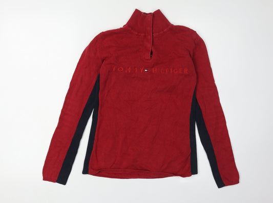 Tommy Hilfiger Women's Red XS Pullover Jumper