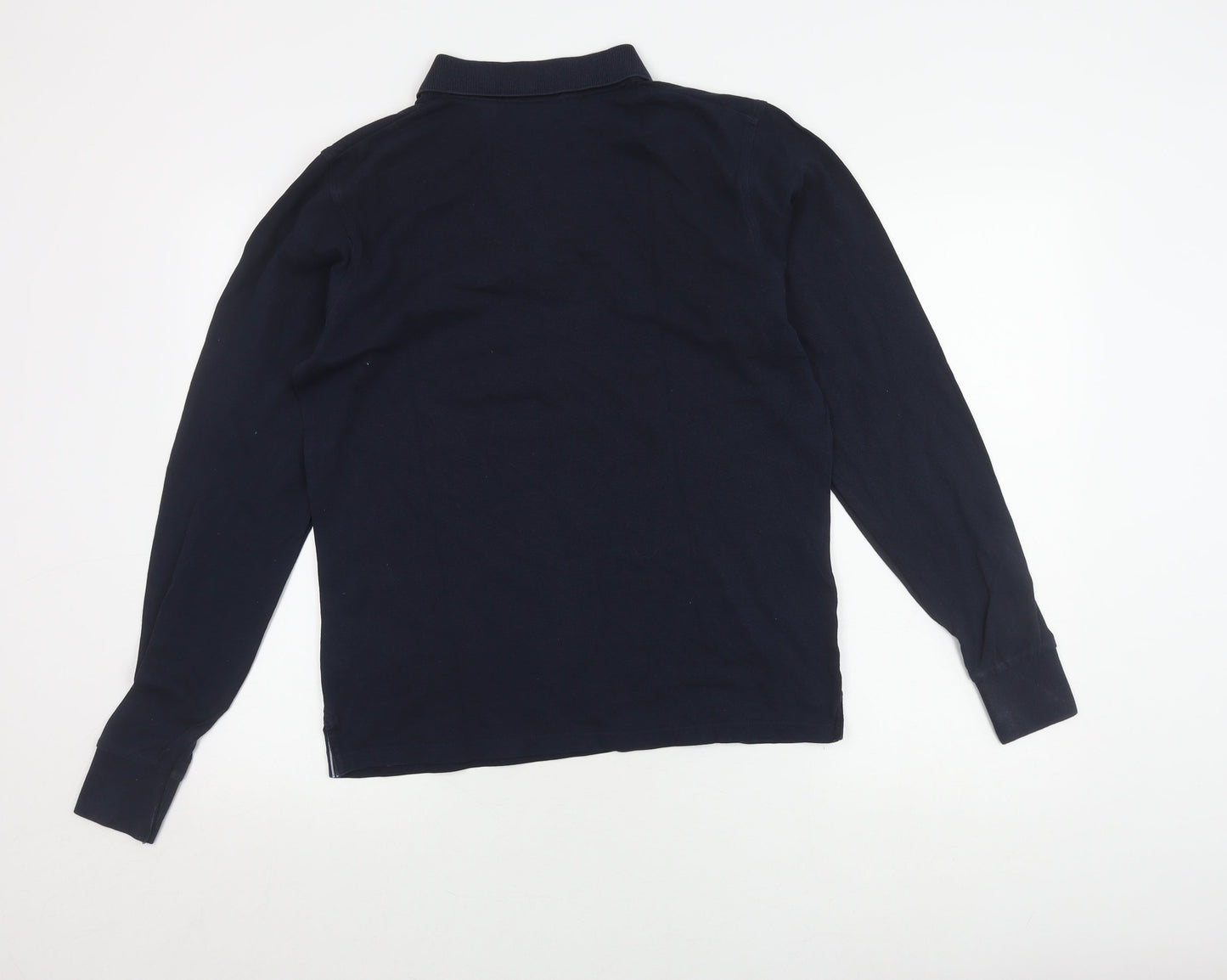 Gant Men's Blue Long Sleeve Polo Shirt Size S